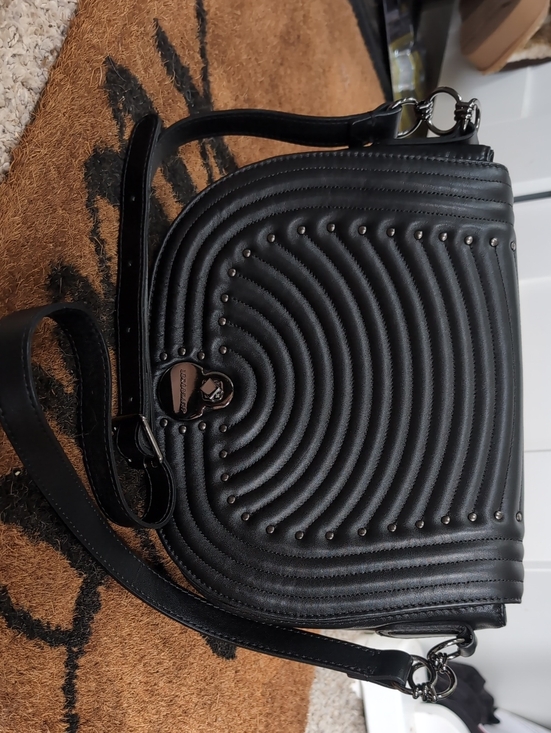 Longchamp Handbags - Longchamp Cavalcade Black Quilted Studded Crossbody Bag